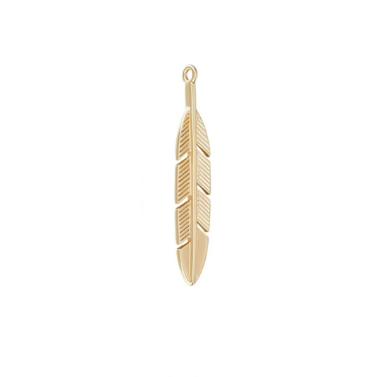 Feather- Gold Plated