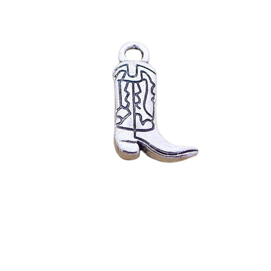 Cowboy Boot- 3D Silver